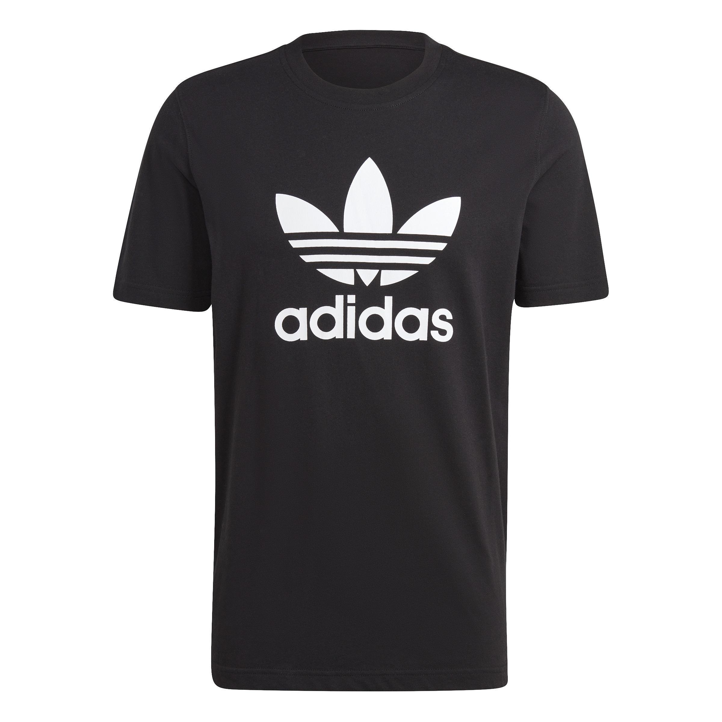 Men Adicolor Classics Trefoil T-Shirt, Black, A701_ONE, large image number 3