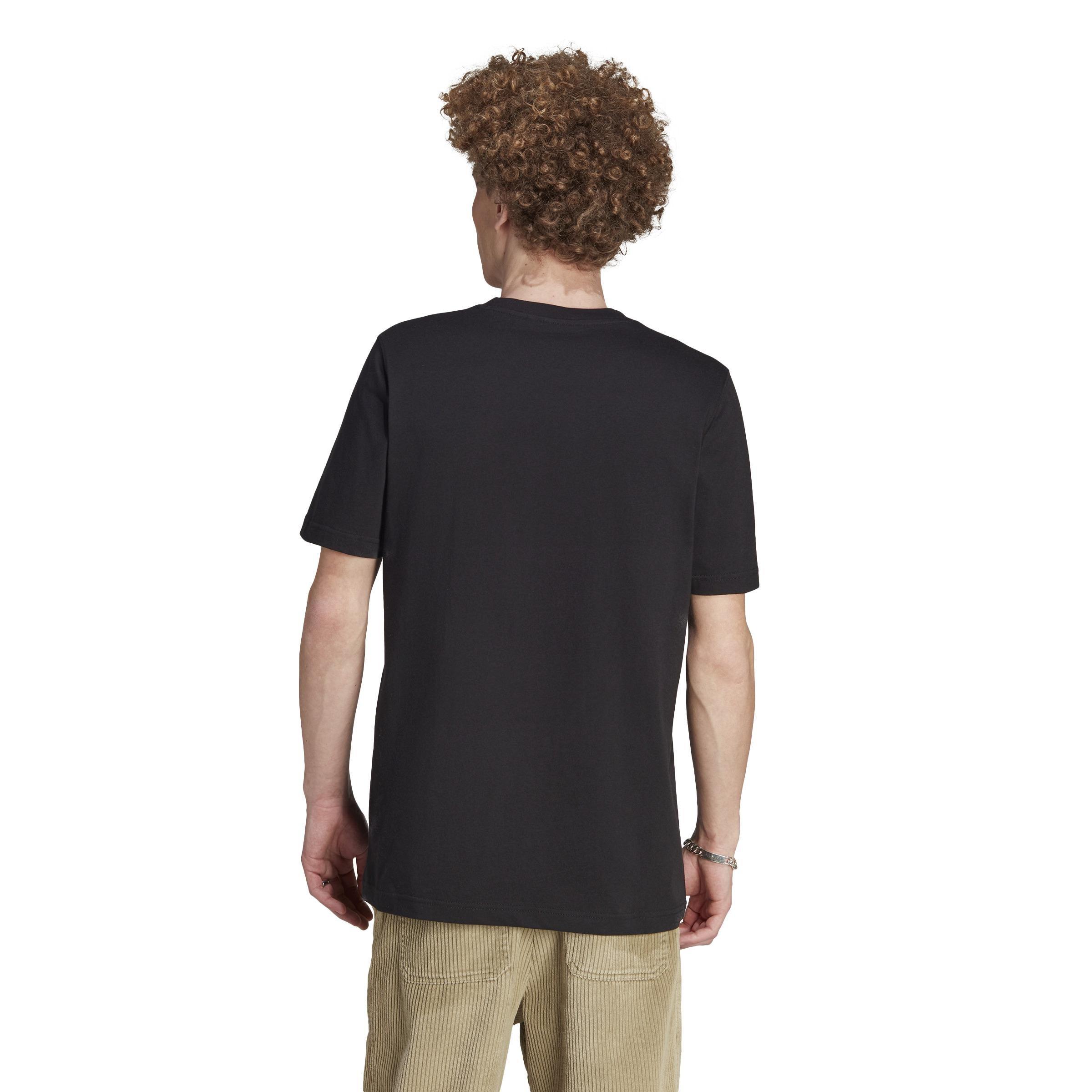Men Adicolor Classics Trefoil T-Shirt, Black, A701_ONE, large image number 5