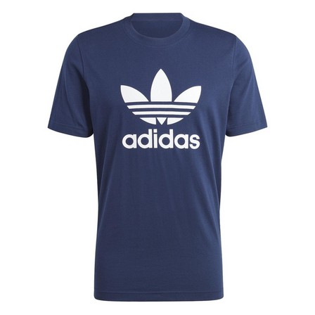 Men Adicolor Classics Trefoil T-Shirt, Navy, A701_ONE, large image number 2