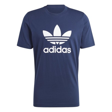 Men Adicolor Classics Trefoil T-Shirt, Navy, A701_ONE, large image number 3