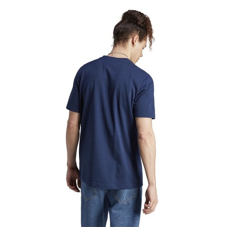 Men Adicolor Classics Trefoil T-Shirt, Navy, A701_ONE, large image number 5