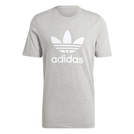 Men Adicolor Classics Trefoil T-Shirt, Grey, A701_ONE, large image number 3