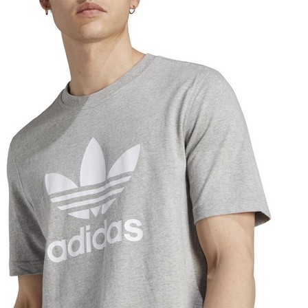 Men Adicolor Classics Trefoil T-Shirt, Grey, A701_ONE, large image number 7