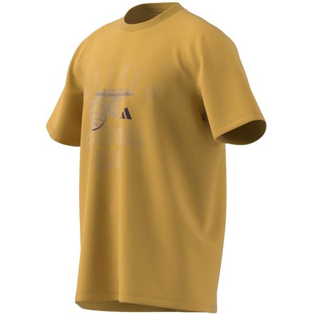 Men Summer Camp Abc T-Shirt, Yellow, A701_ONE, large image number 6
