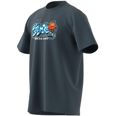 Men Metaverse Gaming Lil Stripe T-Shirt, Navy, A701_ONE, large image number 6