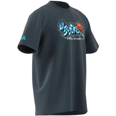 Men Metaverse Gaming Lil Stripe T-Shirt, Navy, A701_ONE, large image number 12