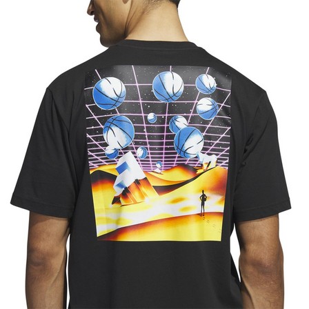 Men Metaverse Oasis Hoops T-Shirt, Black, A701_ONE, large image number 4