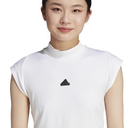 Female Adidas Z.N.E. T-Shirt, White, A701_ONE, large image number 1