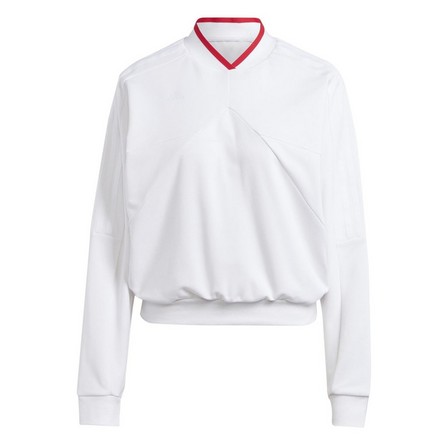 Women Tiro Sweatshirt, White, A701_ONE, large image number 0
