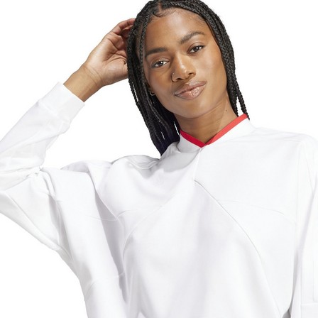 Women Tiro Sweatshirt, White, A701_ONE, large image number 6