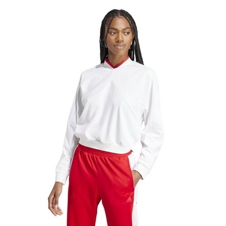 Women Tiro Sweatshirt, White, A701_ONE, large image number 14