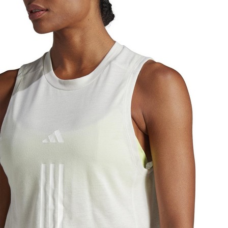 Women Train Essentials 3-Stripes Crop Tank Top, Grey, A701_ONE, large image number 4