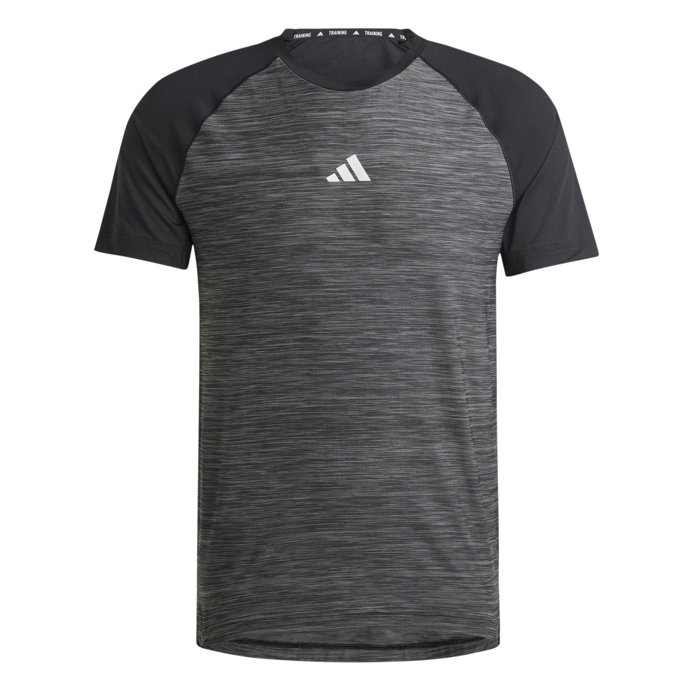 Adidas Gym+ Training 3-Stripes T-Shirt, Black, A701_ONE, large image number 0