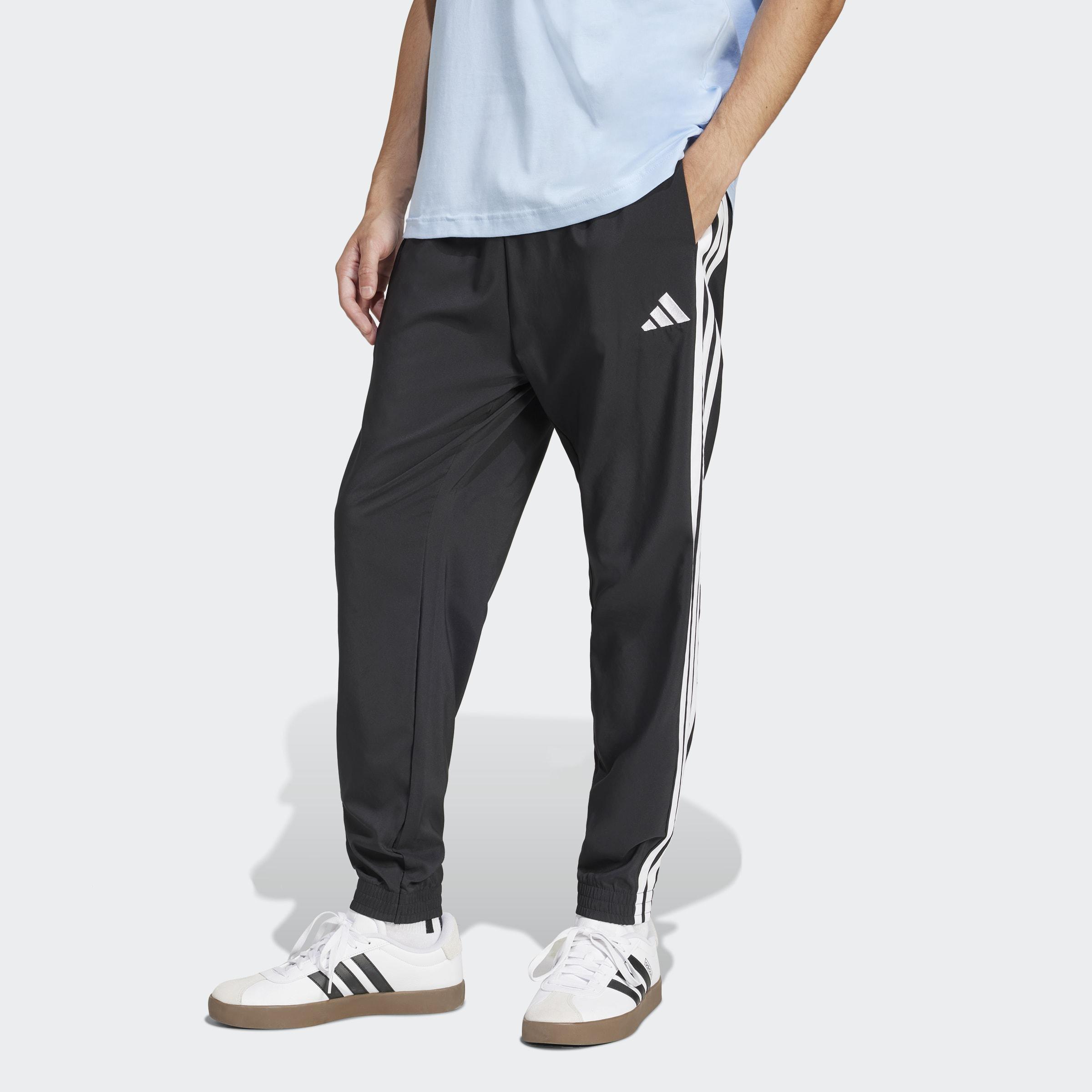 Essentials 3-Stripes Woven Joggers, Black, A701_ONE, large image number 5