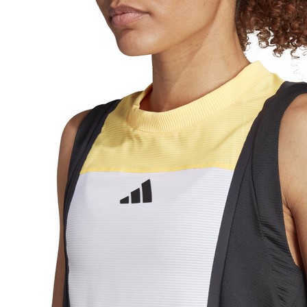 Women Tennis Heat.Rdy Pro Match Tank Top, White, A701_ONE, large image number 4