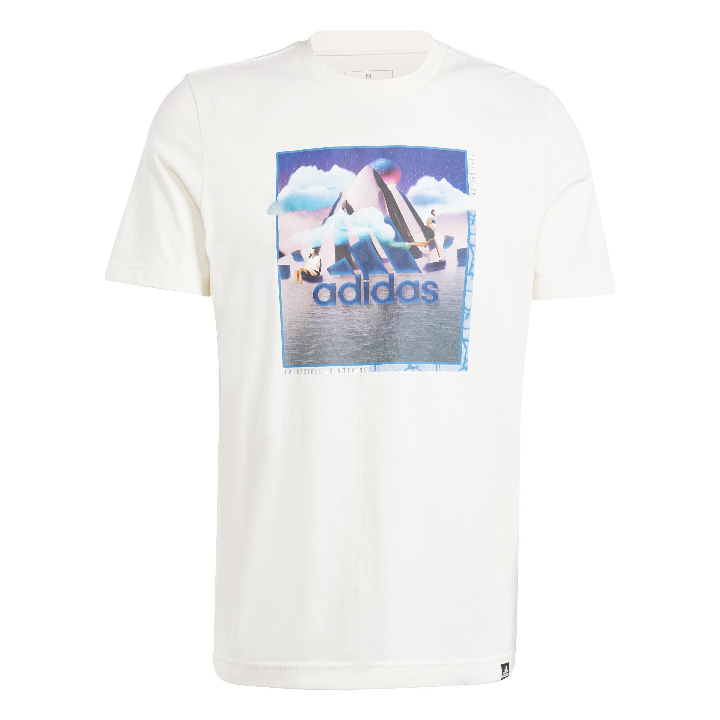 Men Landscape Badge Graphic T-Shirt, White, A701_ONE, large image number 2