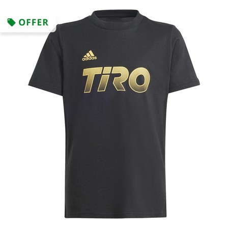 adidas - Unisex Kids House Of Tiro Graphic T-Shirt, Black