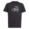Kids Unisex Training Graphic T-Shirt, Black, A701_ONE, thumbnail image number 0