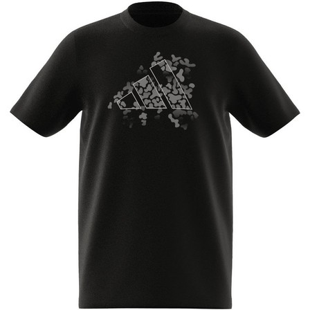 Kids Unisex Training Graphic T-Shirt, Black, A701_ONE, large image number 9