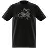 Kids Unisex Training Graphic T-Shirt, Black, A701_ONE, thumbnail image number 9