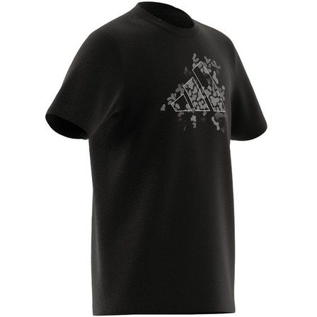 Kids Unisex Training Graphic T-Shirt, Black, A701_ONE, large image number 12