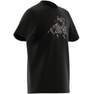 Kids Unisex Training Graphic T-Shirt, Black, A701_ONE, thumbnail image number 12