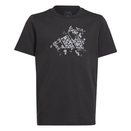 Kids Unisex Training Graphic T-Shirt, Black, A701_ONE, large image number 13