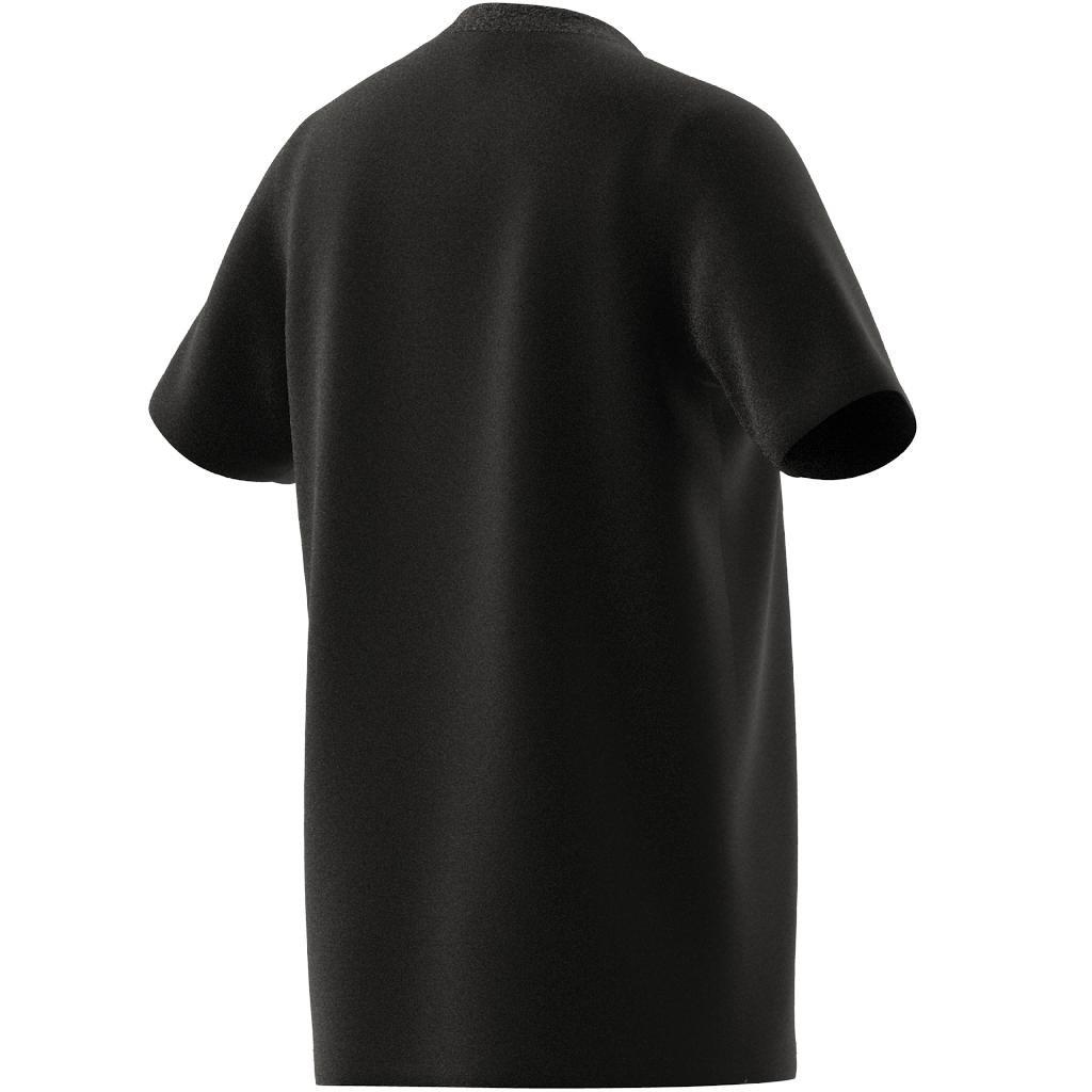 adidas - Kids Unisex Printed T-Shirt, Black