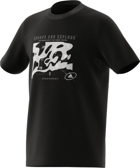Kids Unisex Printed T-Shirt, Black, A701_ONE, large image number 7