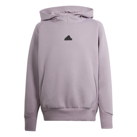 Kids Unisex Adidas Z.N.E. Hoodie, Purple, A701_ONE, large image number 2