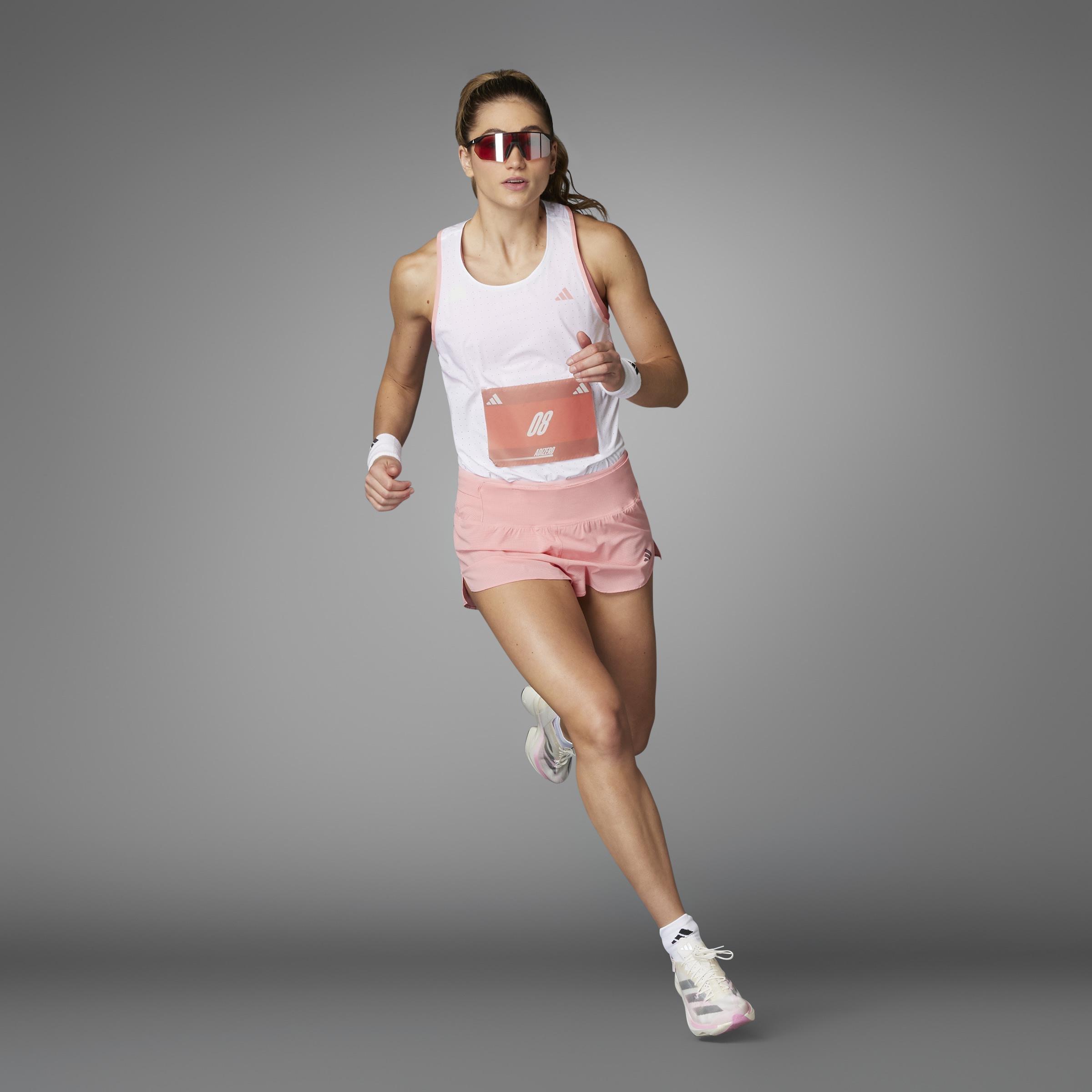 Adizero Running Gel Short, Pink, A701_ONE, large image number 10