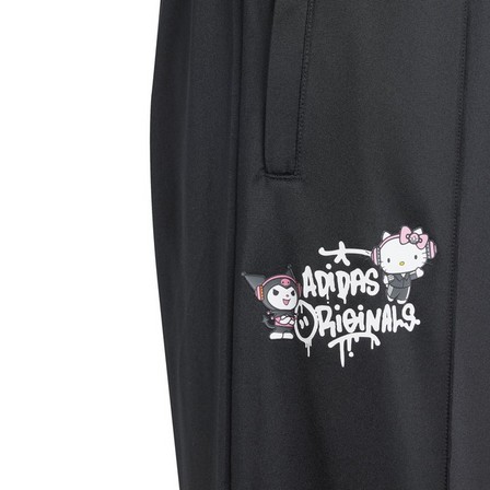 Unisex Kids Hello Kitty Sst Wide Leg Tracksuit Bottoms, Black, A701_ONE, large image number 5