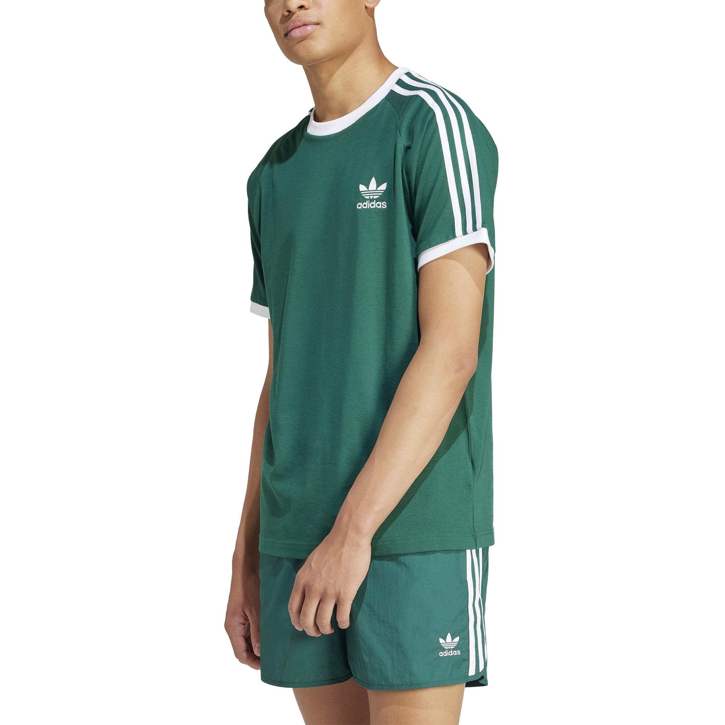 Men Adicolor Classics 3-Stripes T-Shirt, Green, A701_ONE, large image number 0