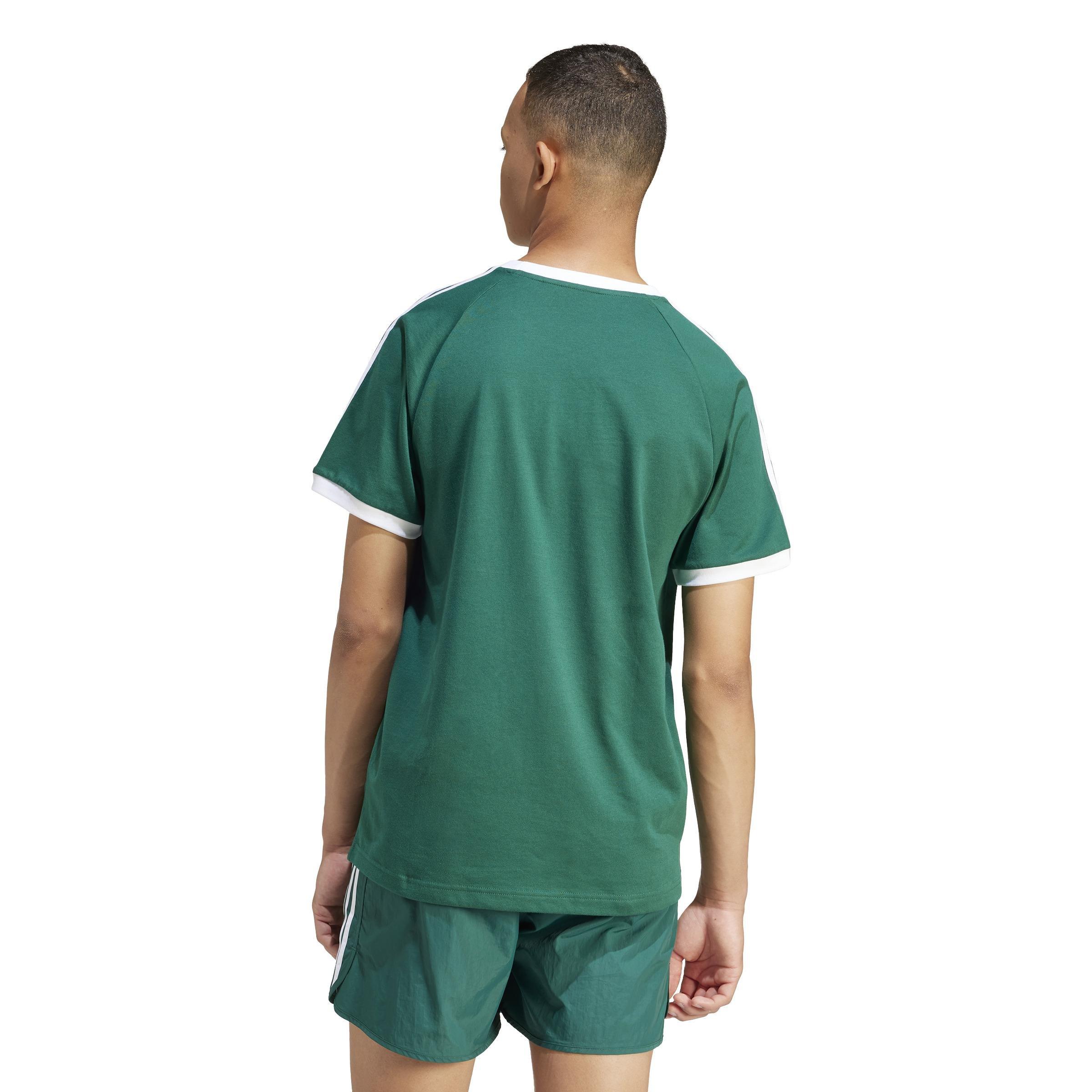 Men Adicolor Classics 3-Stripes T-Shirt, Green, A701_ONE, large image number 3