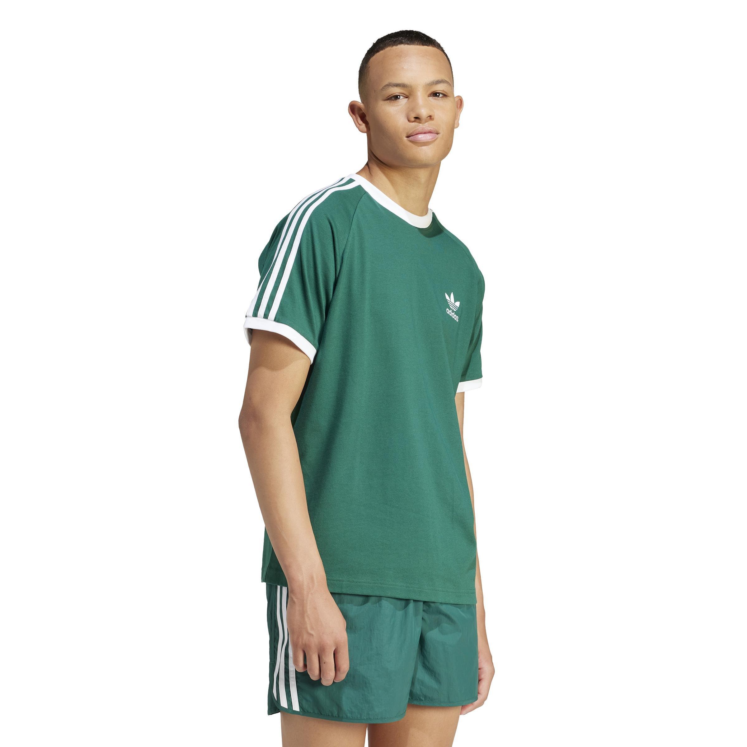 Men Adicolor Classics 3-Stripes T-Shirt, Green, A701_ONE, large image number 11