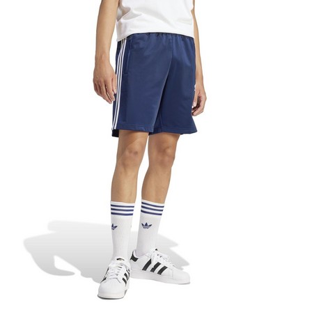 Men Adicolor Firebird Shorts, Blue, A701_ONE, large image number 3