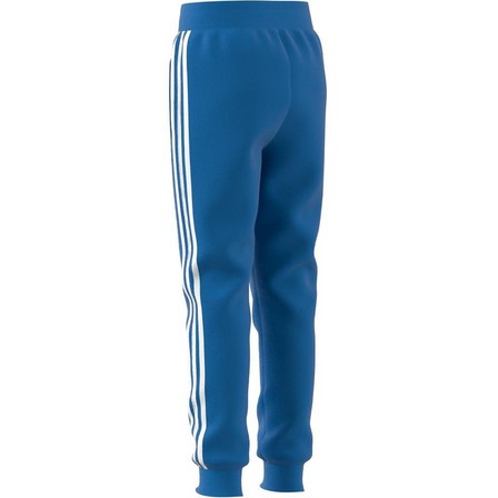 Unisex Kids 3-Stripes Joggers, Blue, A701_ONE, large image number 9
