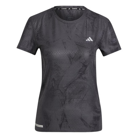 Women Ultimate Adidas All-Over Print T-Shirt, Black, A701_ONE, large image number 0