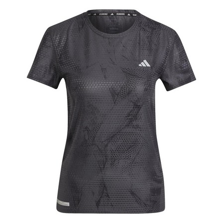 Women Ultimate Adidas All-Over Print T-Shirt, Black, A701_ONE, large image number 1