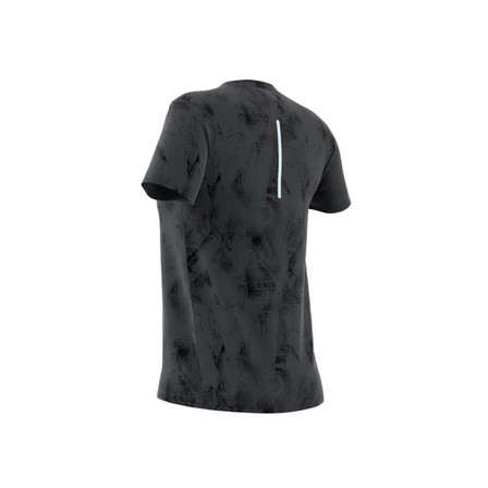 Women Ultimate Adidas All-Over Print T-Shirt, Black, A701_ONE, large image number 7