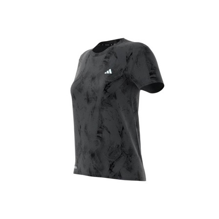 Women Ultimate Adidas All-Over Print T-Shirt, Black, A701_ONE, large image number 11