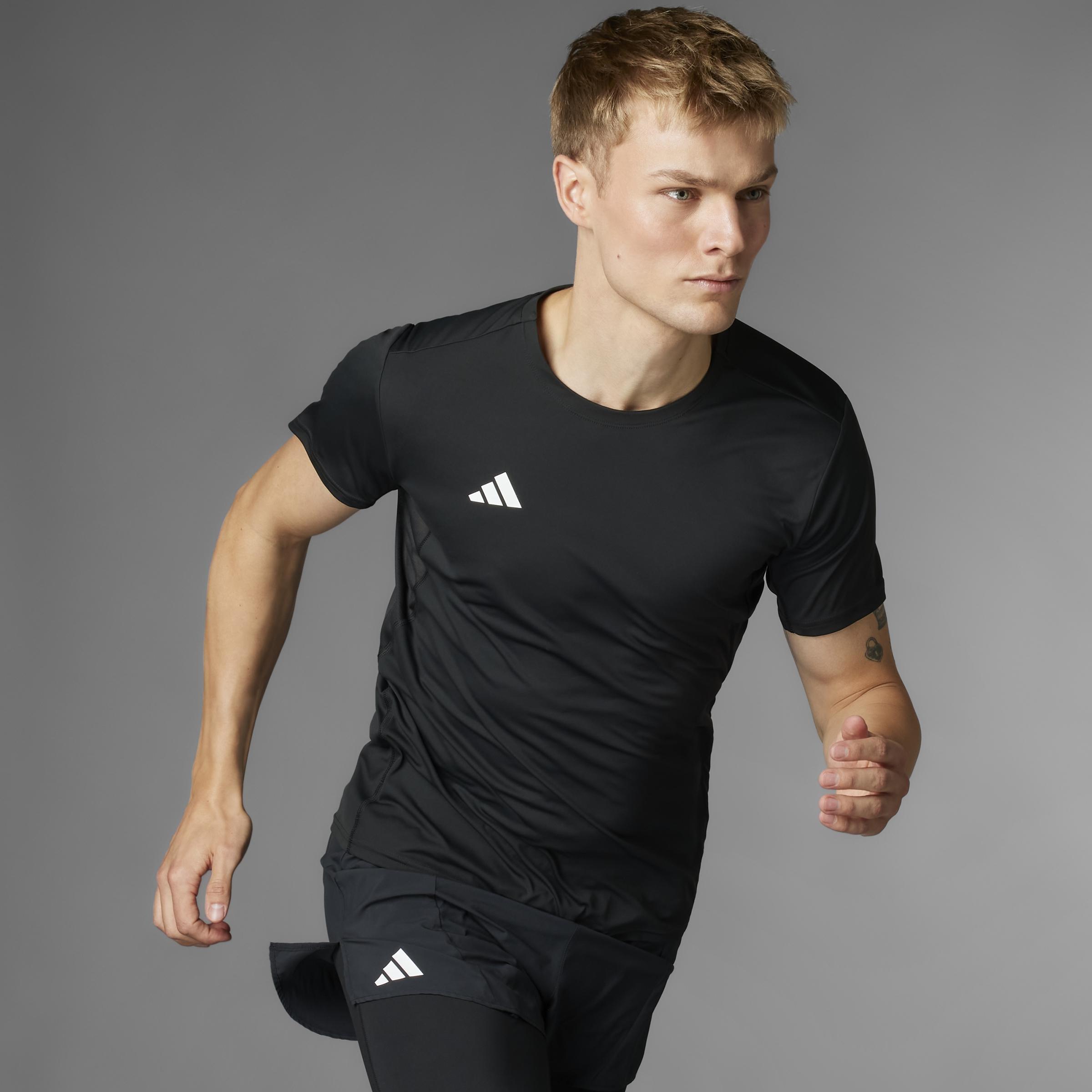 Adizero Essentials Running T-Shirt, Black, , large image number 7