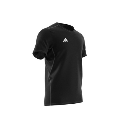 Men Adizero Essentials Running T-Shirt, Black, A701_ONE, large image number 7