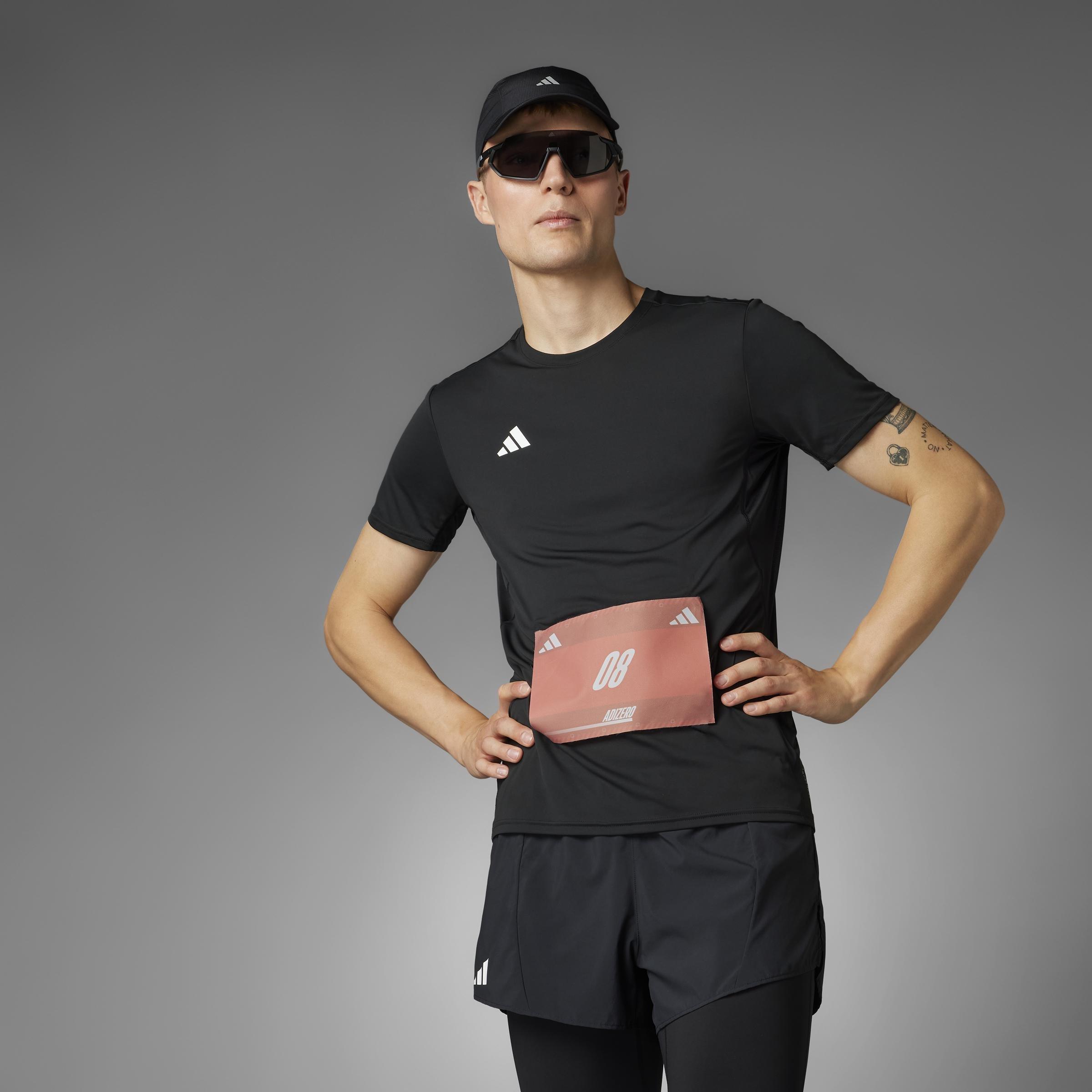 Adizero Essentials Running T-Shirt, Black, , large image number 9