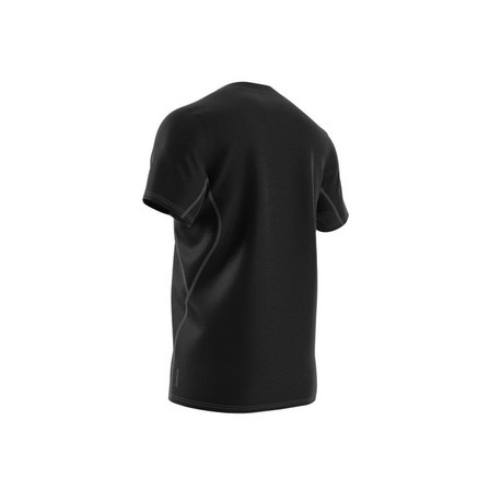Men Adizero Essentials Running T-Shirt, Black, A701_ONE, large image number 9