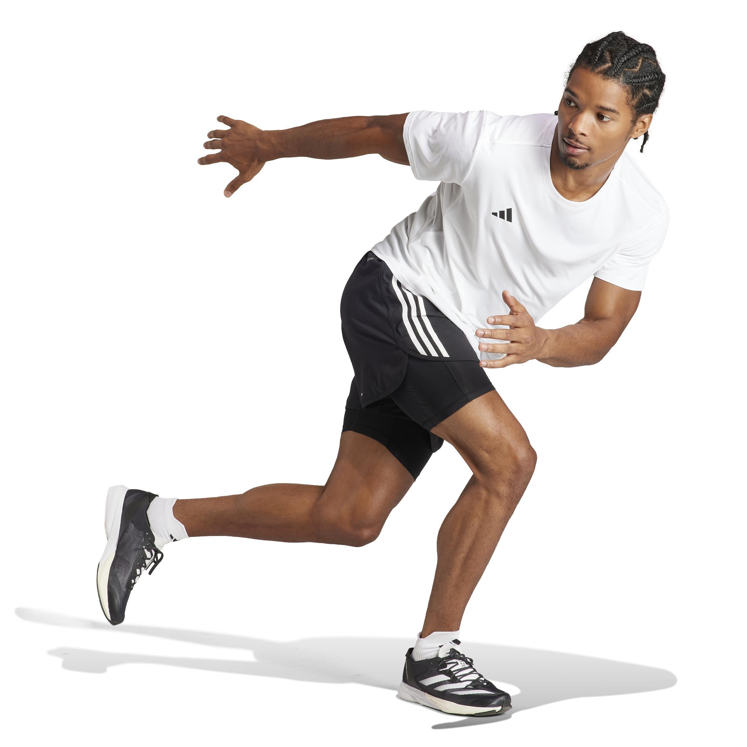 Adizero Essentials Running T-Shirt, White, , large image number 1