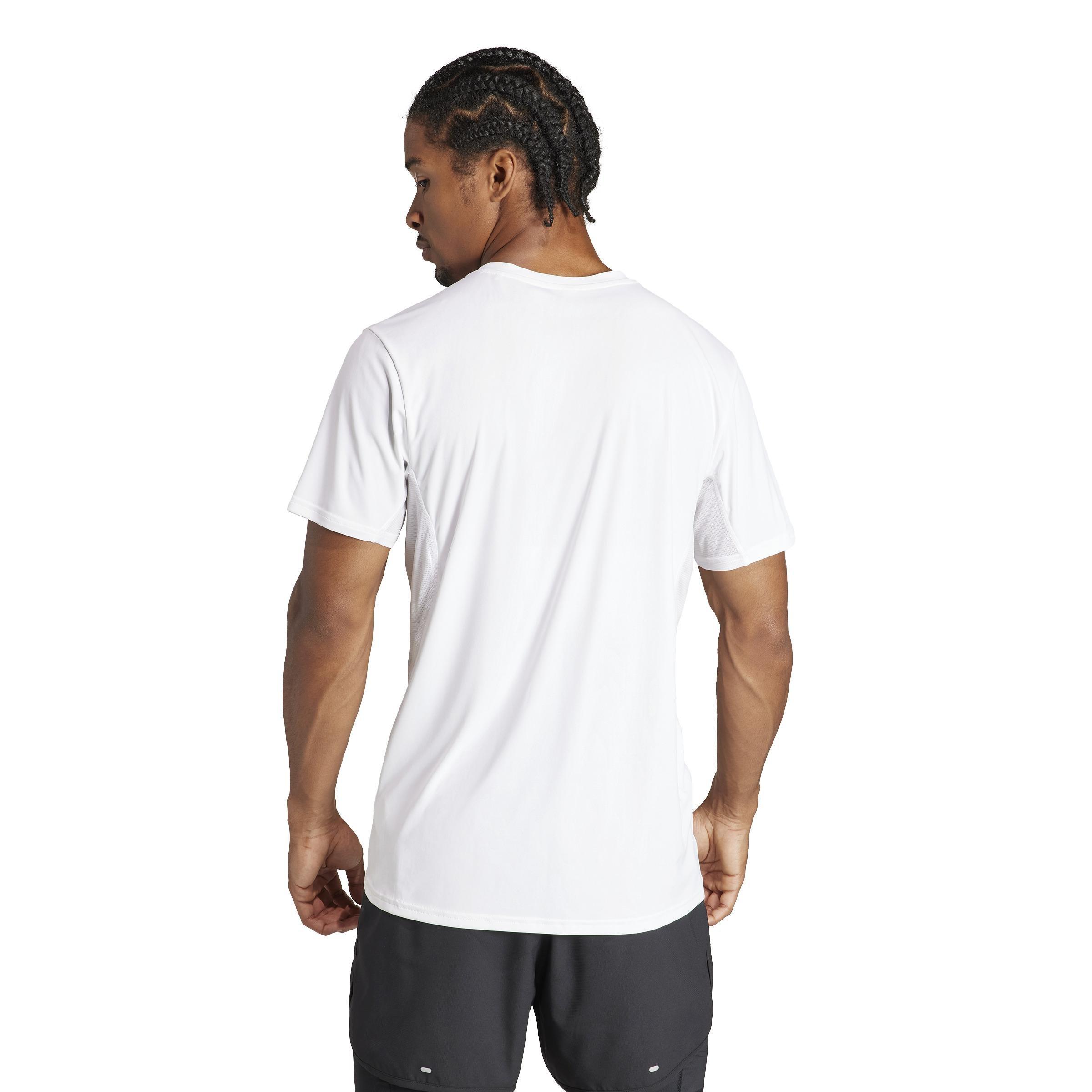 Adizero Essentials Running T-Shirt, White, A701_ONE, large image number 2