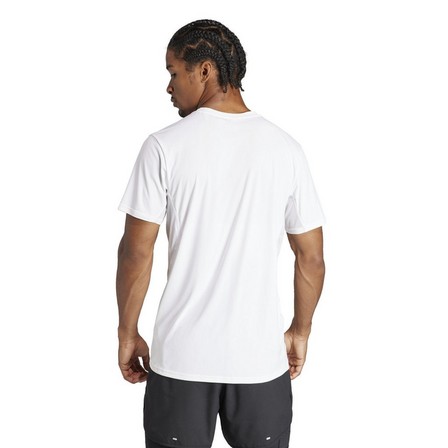 Men Adizero Essentials Running T-Shirt, White, A701_ONE, large image number 5