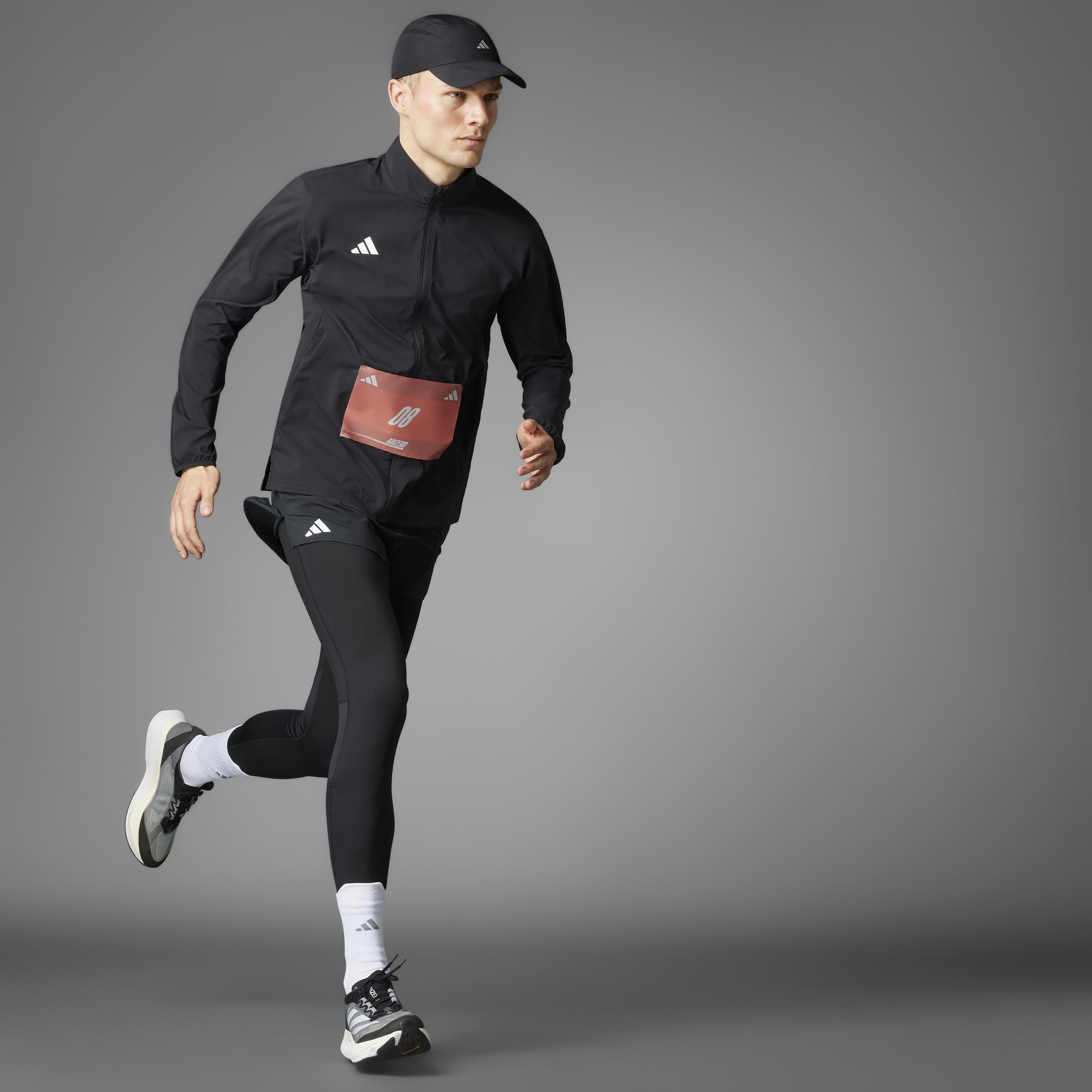 Adizero Essentials Running Long Leggings, Black, A701_ONE, large image number 12