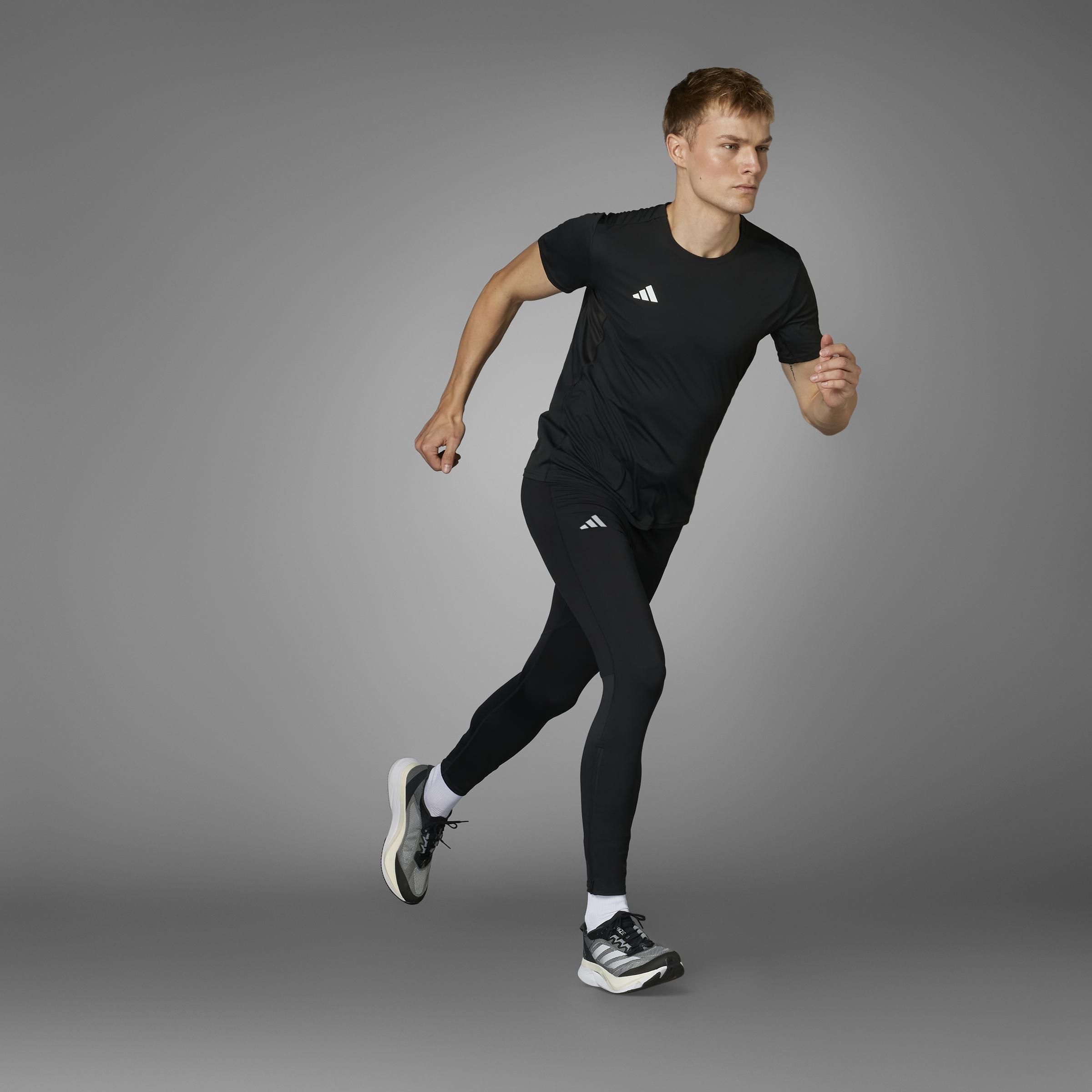 Adizero Essentials Running Long Leggings, Black, A701_ONE, large image number 14